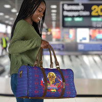 Haiti Grenadye Alaso Travel Bag Blue Nou Retounen Anko 1974-2026 - Wonder Print Shop