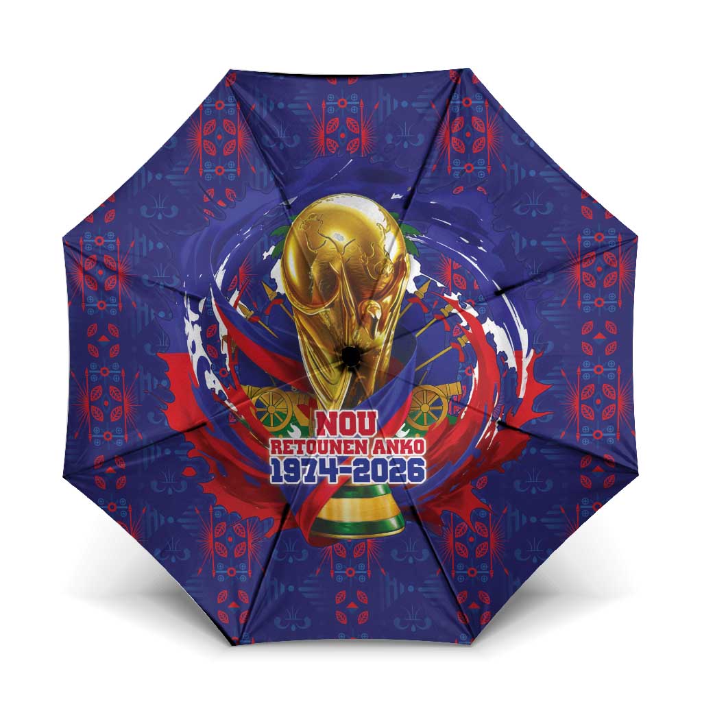 Haiti Grenadye Alaso Umbrella Blue Nou Retounen Anko 1974-2026 - Wonder Print Shop