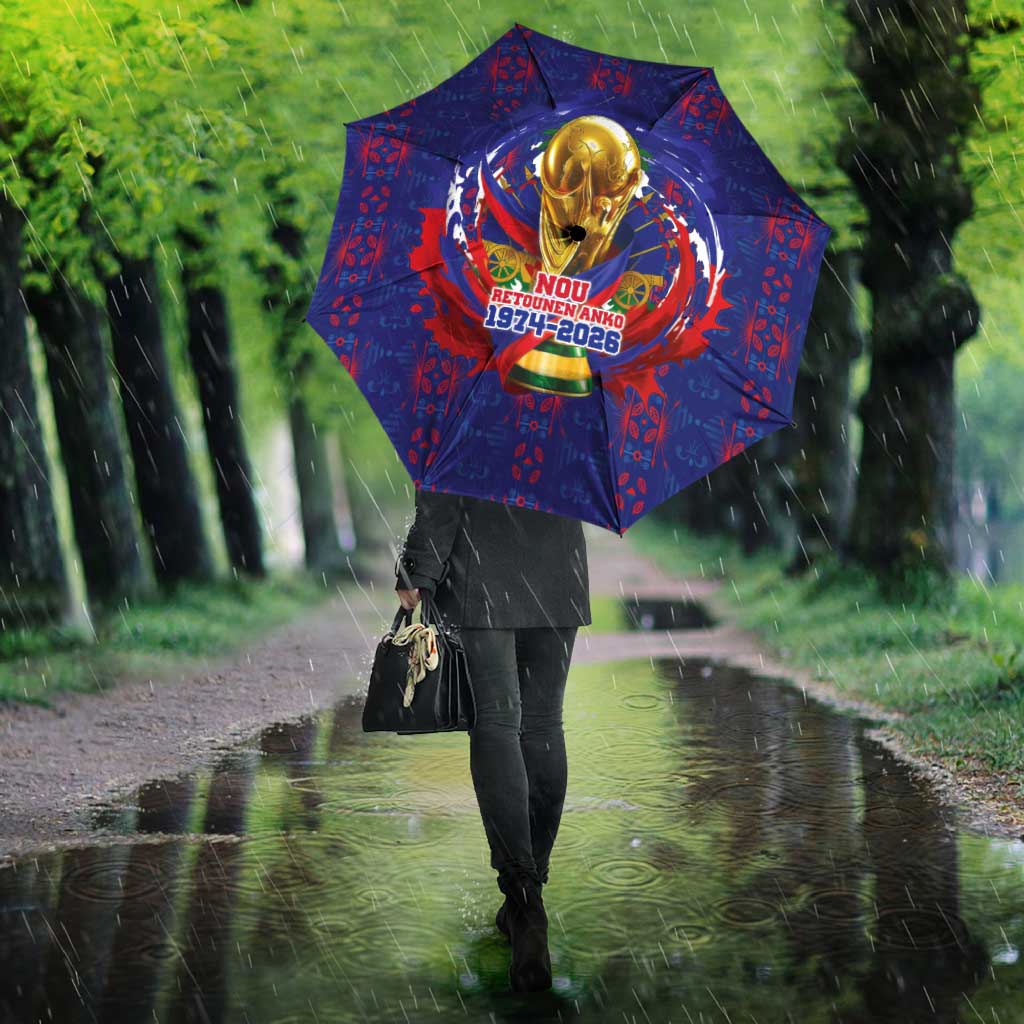 Haiti Grenadye Alaso Umbrella Blue Nou Retounen Anko 1974-2026 - Wonder Print Shop