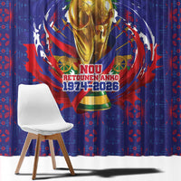 Haiti Grenadye Alaso Window Curtain Blue Nou Retounen Anko 1974-2026 - Wonder Print Shop