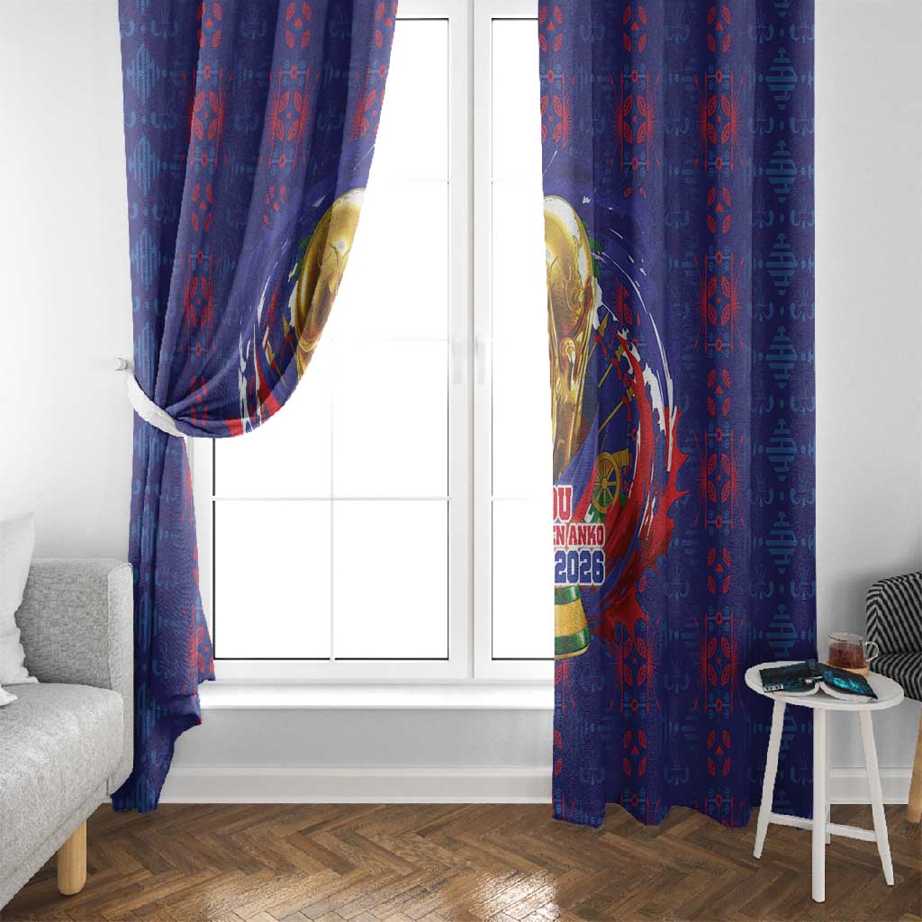 Haiti Grenadye Alaso Window Curtain Blue Nou Retounen Anko 1974-2026 - Wonder Print Shop