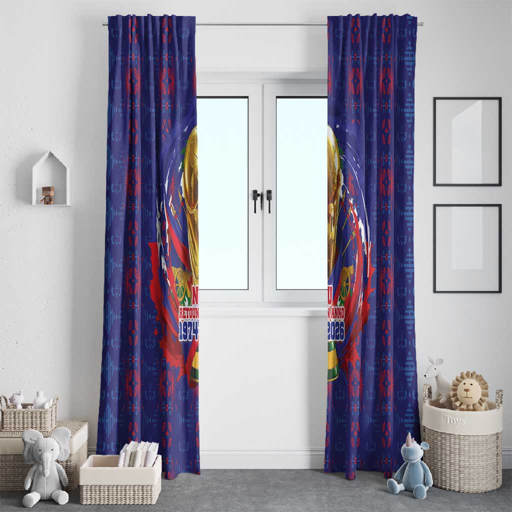 Haiti Grenadye Alaso Window Curtain Blue Nou Retounen Anko 1974-2026 - Wonder Print Shop