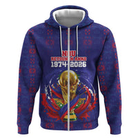 Custom Haiti Grenadye Alaso Zip Hoodie Blue Nou Retounen Anko 1974-2026 - Wonder Print Shop