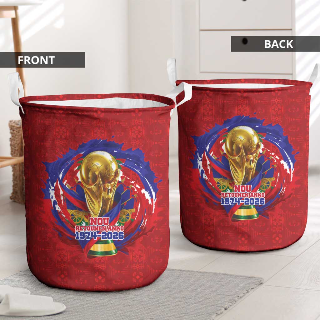 Haiti Grenadye Alaso Laundry Basket Red Nou Retounen Anko 1974-2026 - Wonder Print Shop