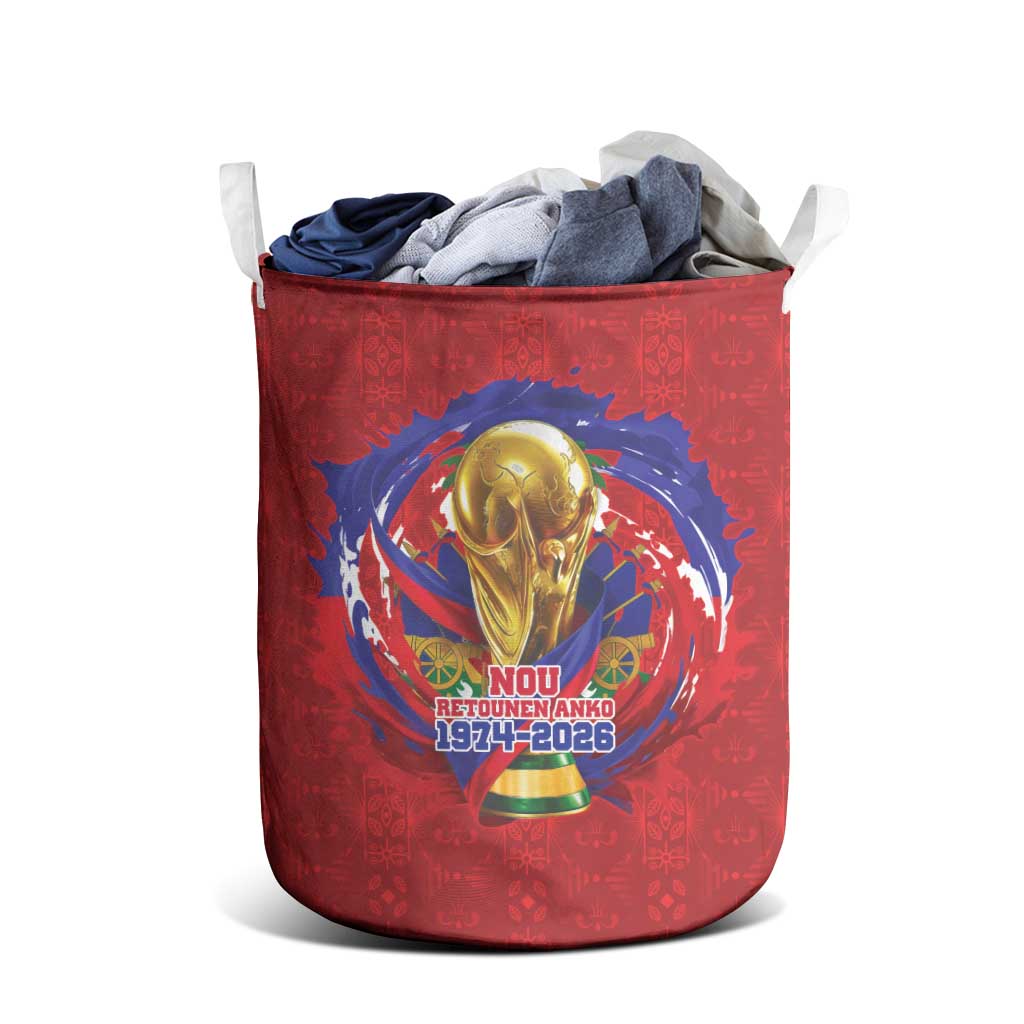 Haiti Grenadye Alaso Laundry Basket Red Nou Retounen Anko 1974-2026 - Wonder Print Shop