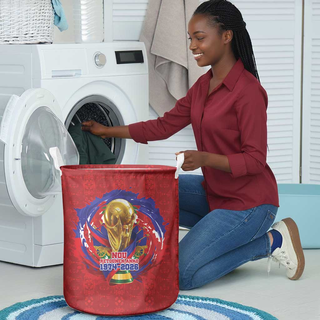 Haiti Grenadye Alaso Laundry Basket Red Nou Retounen Anko 1974-2026 - Wonder Print Shop