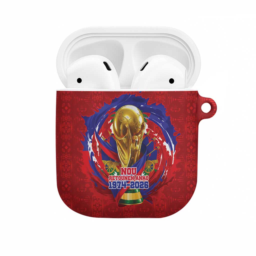 Haiti Grenadye Alaso AirPods Case Red Nou Retounen Anko 1974-2026 - Wonder Print Shop