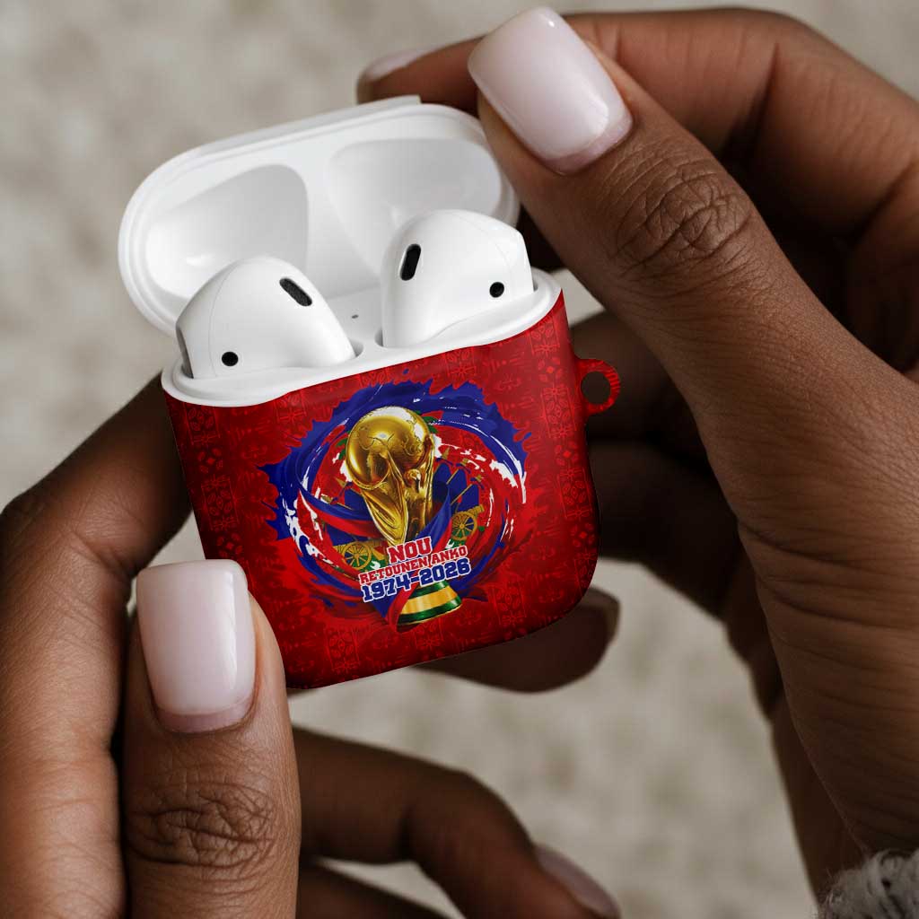 Haiti Grenadye Alaso AirPods Case Red Nou Retounen Anko 1974-2026 - Wonder Print Shop