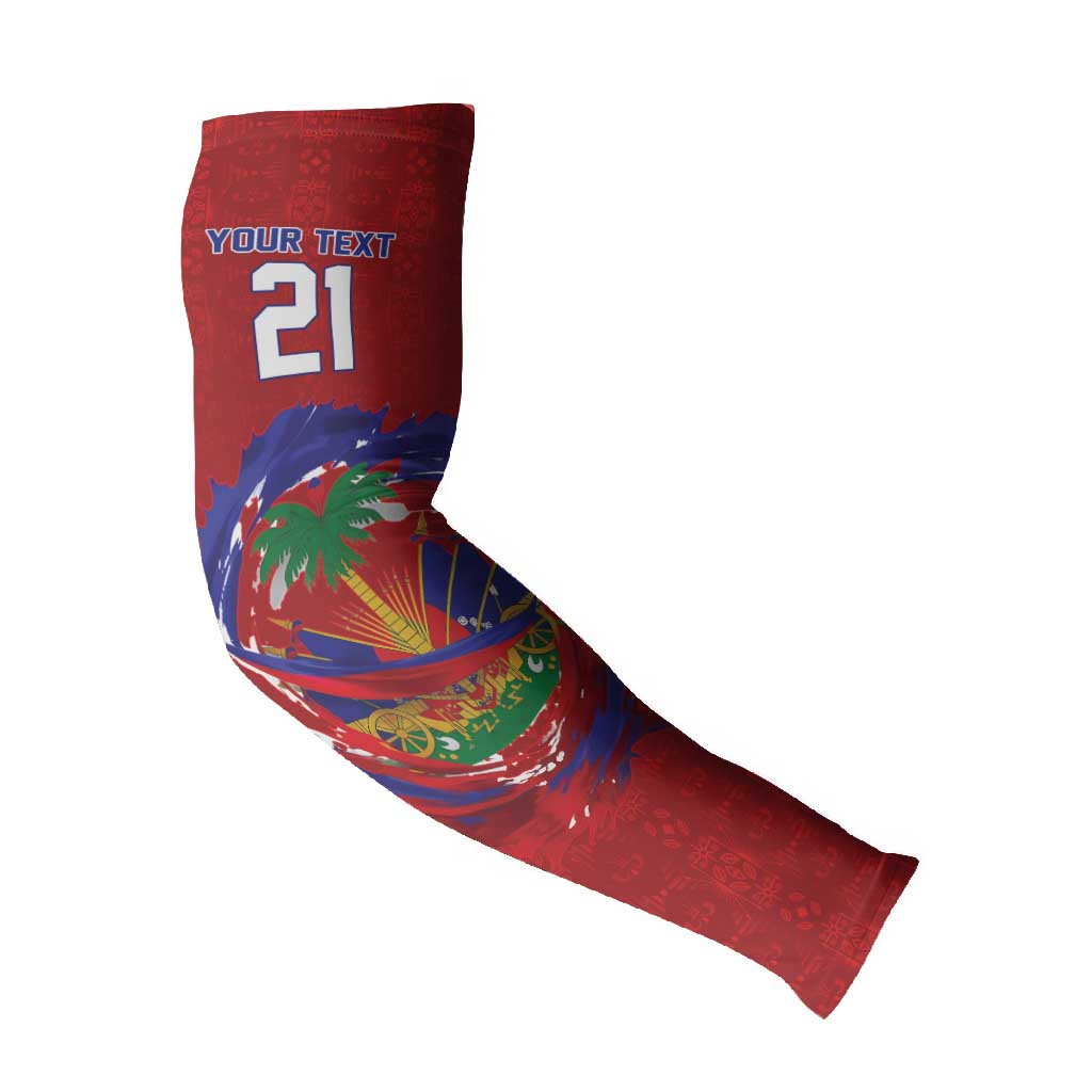 Custom Haiti Grenadye Alaso Arm Sleeves Red Nou Retounen Anko 1974-2026 - Wonder Print Shop