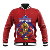 Custom Haiti Grenadye Alaso Baseball Jacket Red Nou Retounen Anko 1974-2026 - Wonder Print Shop