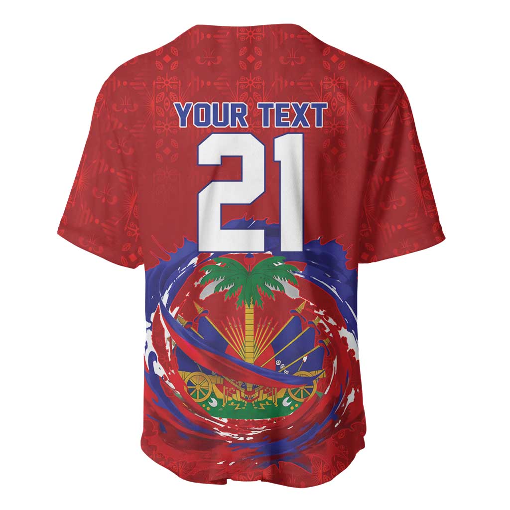 Custom Haiti Grenadye Alaso Baseball Jersey Red Nou Retounen Anko 1974-2026 - Wonder Print Shop