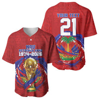 Custom Haiti Grenadye Alaso Baseball Jersey Red Nou Retounen Anko 1974-2026 - Wonder Print Shop
