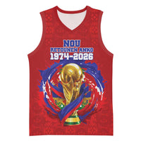 Custom Haiti Grenadye Alaso Basketball Jersey Red Nou Retounen Anko 1974-2026 - Wonder Print Shop