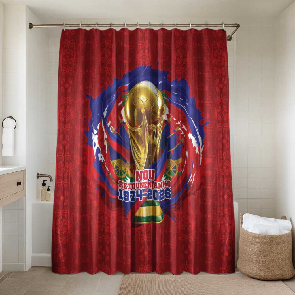 Haiti Grenadye Alaso Bathroom Set Red Nou Retounen Anko 1974-2026 - Wonder Print Shop