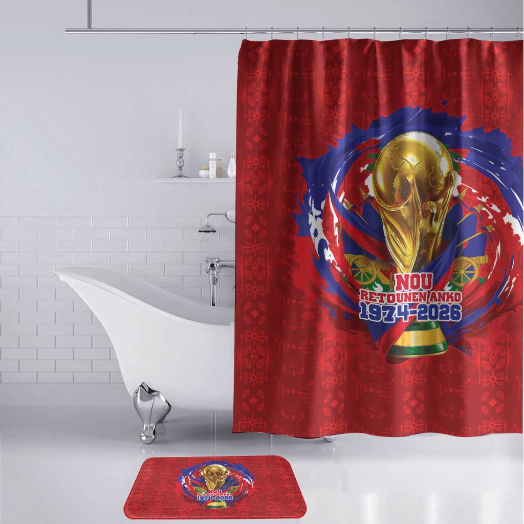 Haiti Grenadye Alaso Bathroom Set Red Nou Retounen Anko 1974-2026 - Wonder Print Shop