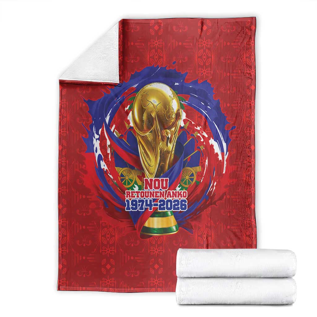 Haiti Grenadye Alaso Blanket Red Nou Retounen Anko 1974-2026 - Wonder Print Shop