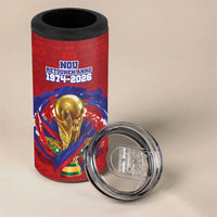 Custom Haiti Grenadye Alaso 4 in 1 Can Cooler Tumbler Red Nou Retounen Anko 1974-2026 - Wonder Print Shop