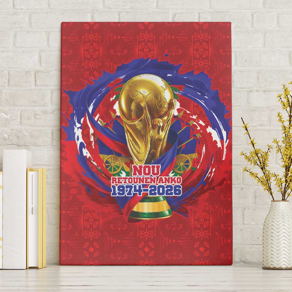 Haiti Grenadye Alaso Canvas Wall Art Red Nou Retounen Anko 1974-2026 - Wonder Print Shop