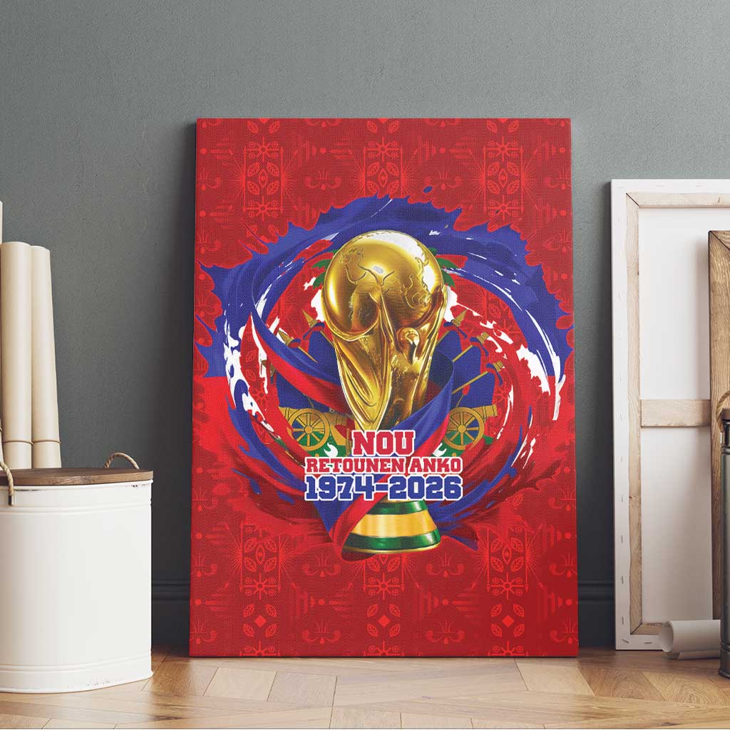 Haiti Grenadye Alaso Canvas Wall Art Red Nou Retounen Anko 1974-2026 - Wonder Print Shop