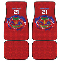 Custom Haiti Grenadye Alaso Car Mats Red Nou Retounen Anko 1974-2026 - Wonder Print Shop