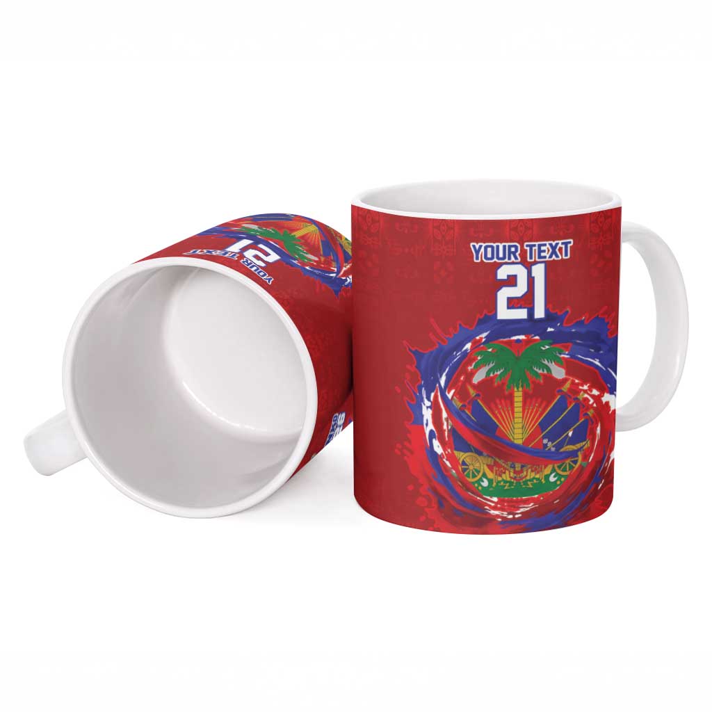 Custom Haiti Grenadye Alaso Ceramic Mug Red Nou Retounen Anko 1974-2026 - Wonder Print Shop