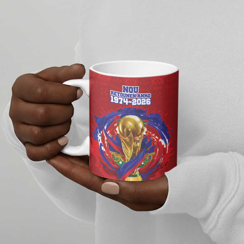 Custom Haiti Grenadye Alaso Ceramic Mug Red Nou Retounen Anko 1974-2026 - Wonder Print Shop