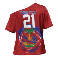 Custom Haiti Grenadye Alaso Cross Shoulder Shirt Red Nou Retounen Anko 1974-2026 - Wonder Print Shop