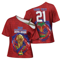 Custom Haiti Grenadye Alaso Cross Shoulder Shirt Red Nou Retounen Anko 1974-2026 - Wonder Print Shop