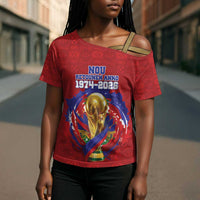 Custom Haiti Grenadye Alaso Cross Shoulder Shirt Red Nou Retounen Anko 1974-2026 - Wonder Print Shop