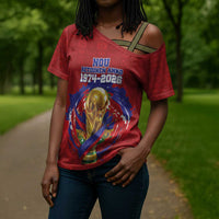 Custom Haiti Grenadye Alaso Cross Shoulder Shirt Red Nou Retounen Anko 1974-2026 - Wonder Print Shop