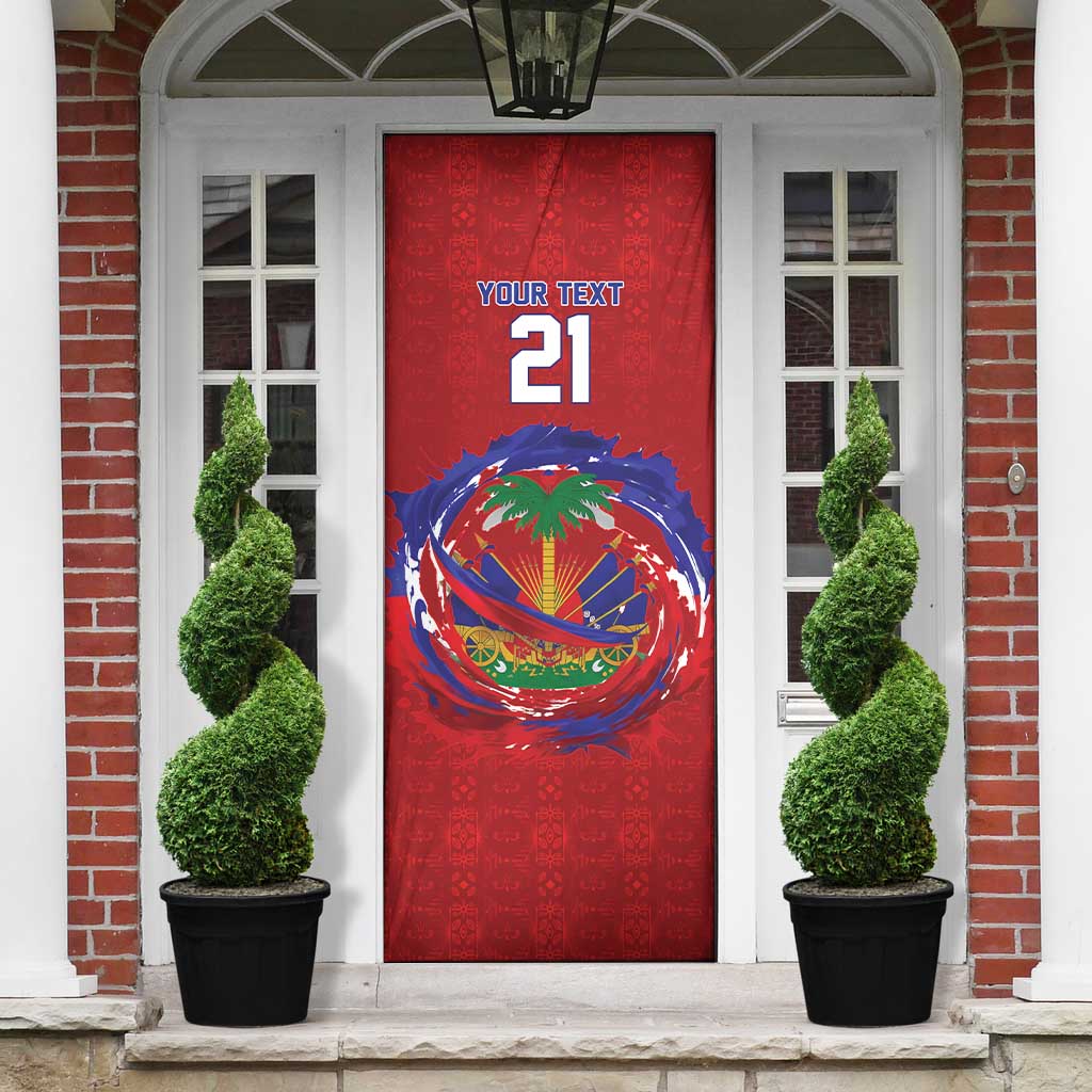 Custom Haiti Grenadye Alaso Door Cover Red Nou Retounen Anko 1974-2026 - Wonder Print Shop