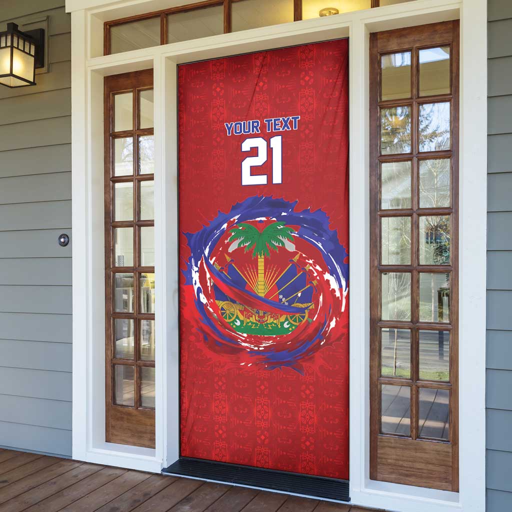Custom Haiti Grenadye Alaso Door Cover Red Nou Retounen Anko 1974-2026 - Wonder Print Shop