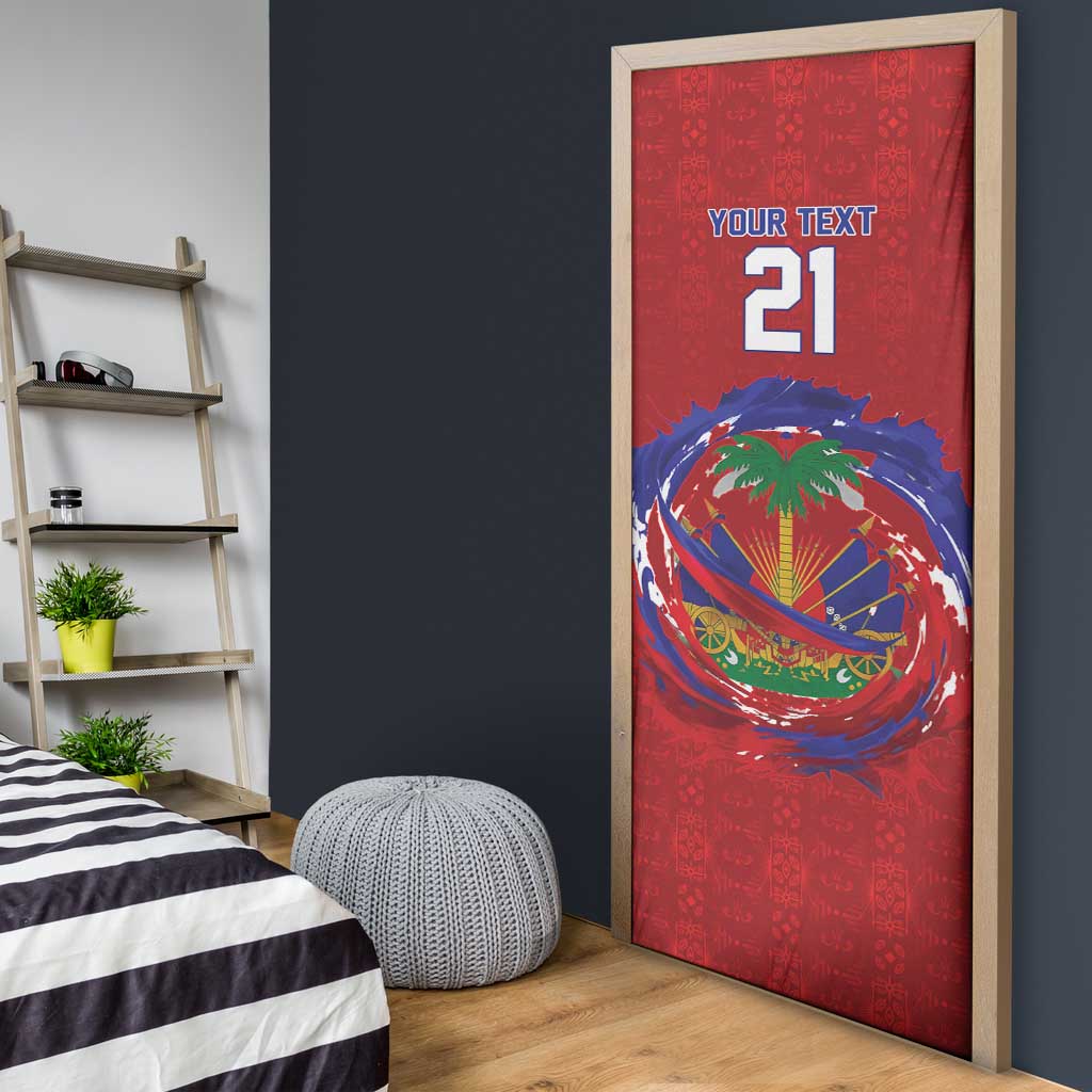 Custom Haiti Grenadye Alaso Door Cover Red Nou Retounen Anko 1974-2026 - Wonder Print Shop