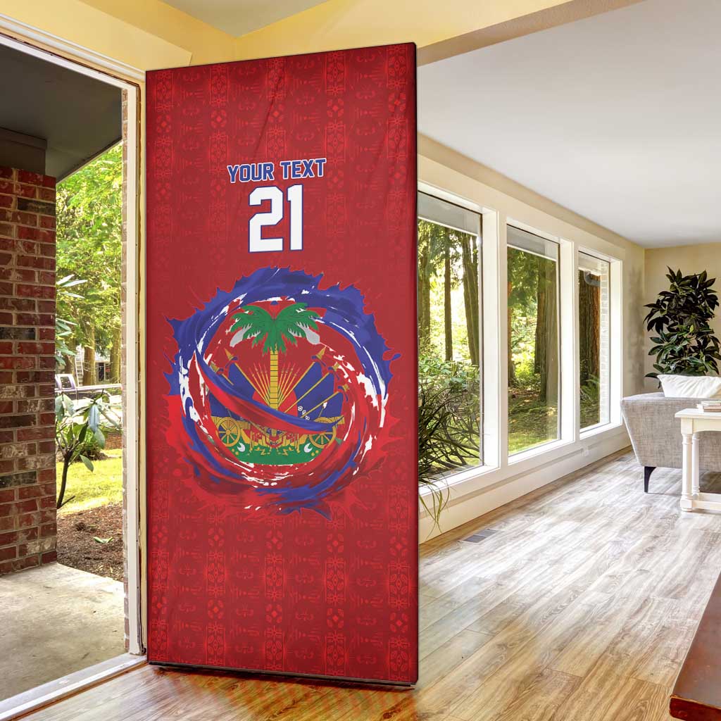 Custom Haiti Grenadye Alaso Door Cover Red Nou Retounen Anko 1974-2026 - Wonder Print Shop