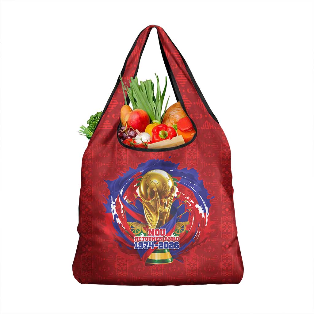 Haiti Grenadye Alaso Grocery Bag Red Nou Retounen Anko 1974-2026 - Wonder Print Shop
