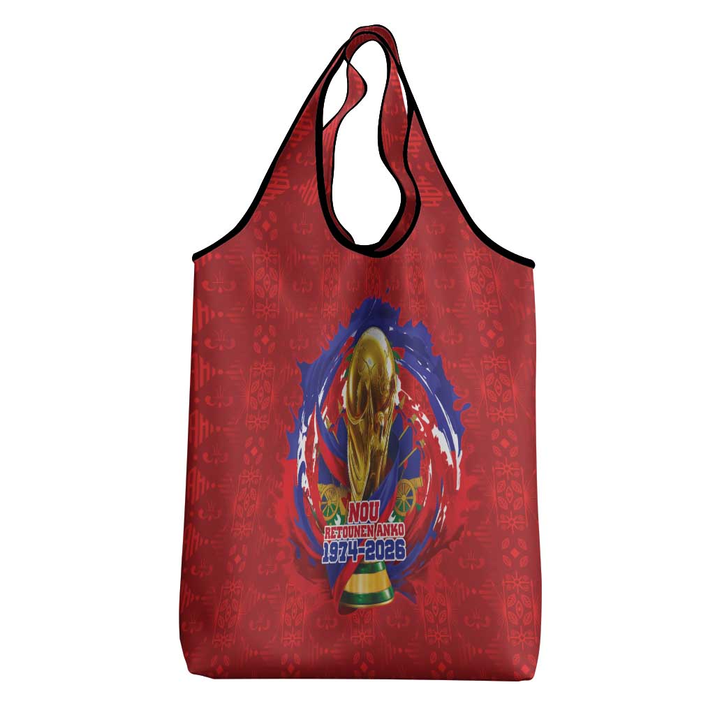 Haiti Grenadye Alaso Grocery Bag Red Nou Retounen Anko 1974-2026 - Wonder Print Shop