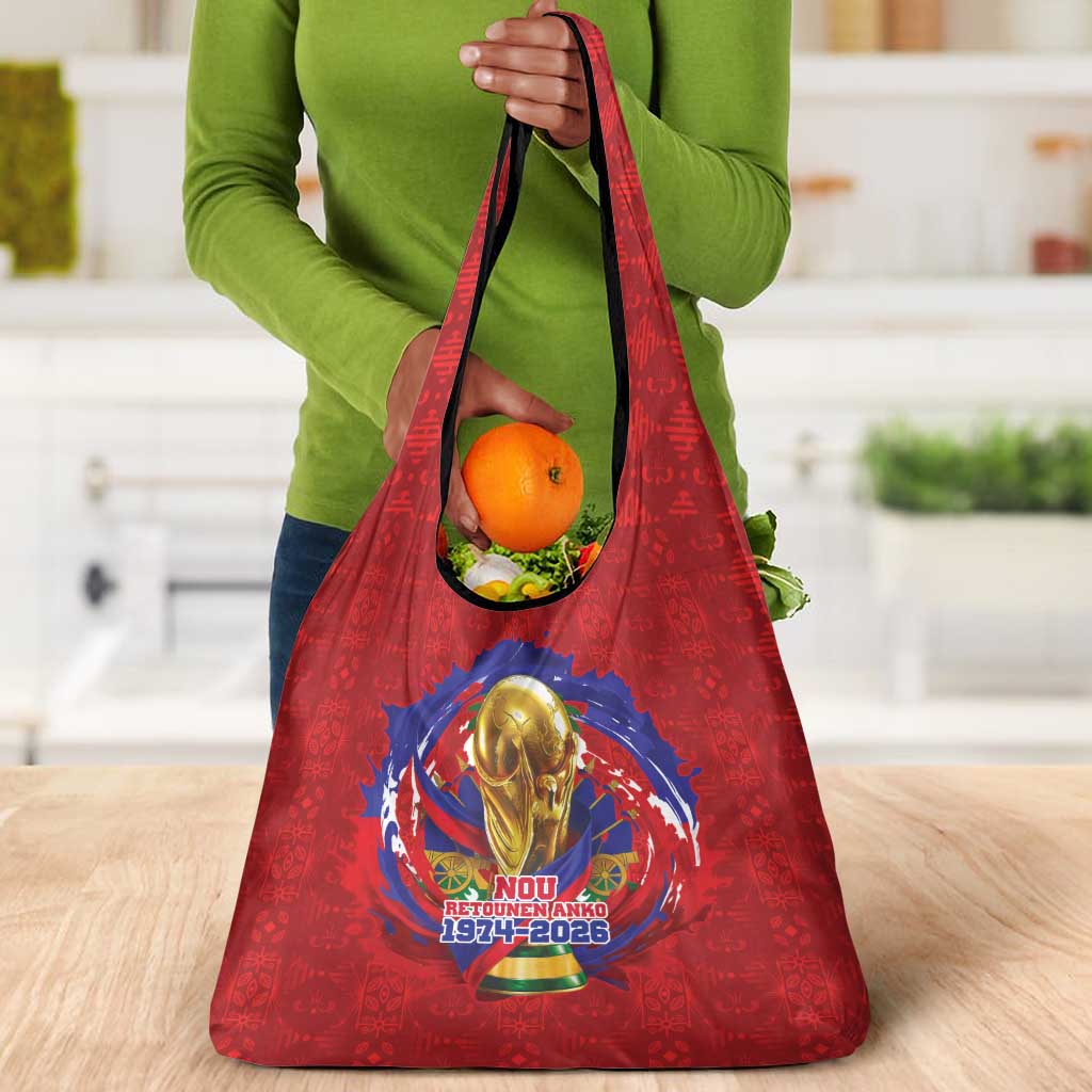 Haiti Grenadye Alaso Grocery Bag Red Nou Retounen Anko 1974-2026 - Wonder Print Shop