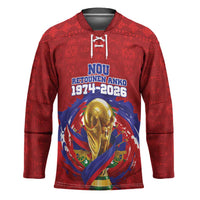 Custom Haiti Grenadye Alaso Hockey Jersey Red Nou Retounen Anko 1974-2026 - Wonder Print Shop