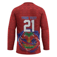 Custom Haiti Grenadye Alaso Hockey Jersey Red Nou Retounen Anko 1974-2026 - Wonder Print Shop