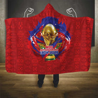 Haiti Grenadye Alaso Hooded Blanket Red Nou Retounen Anko 1974-2026 - Wonder Print Shop