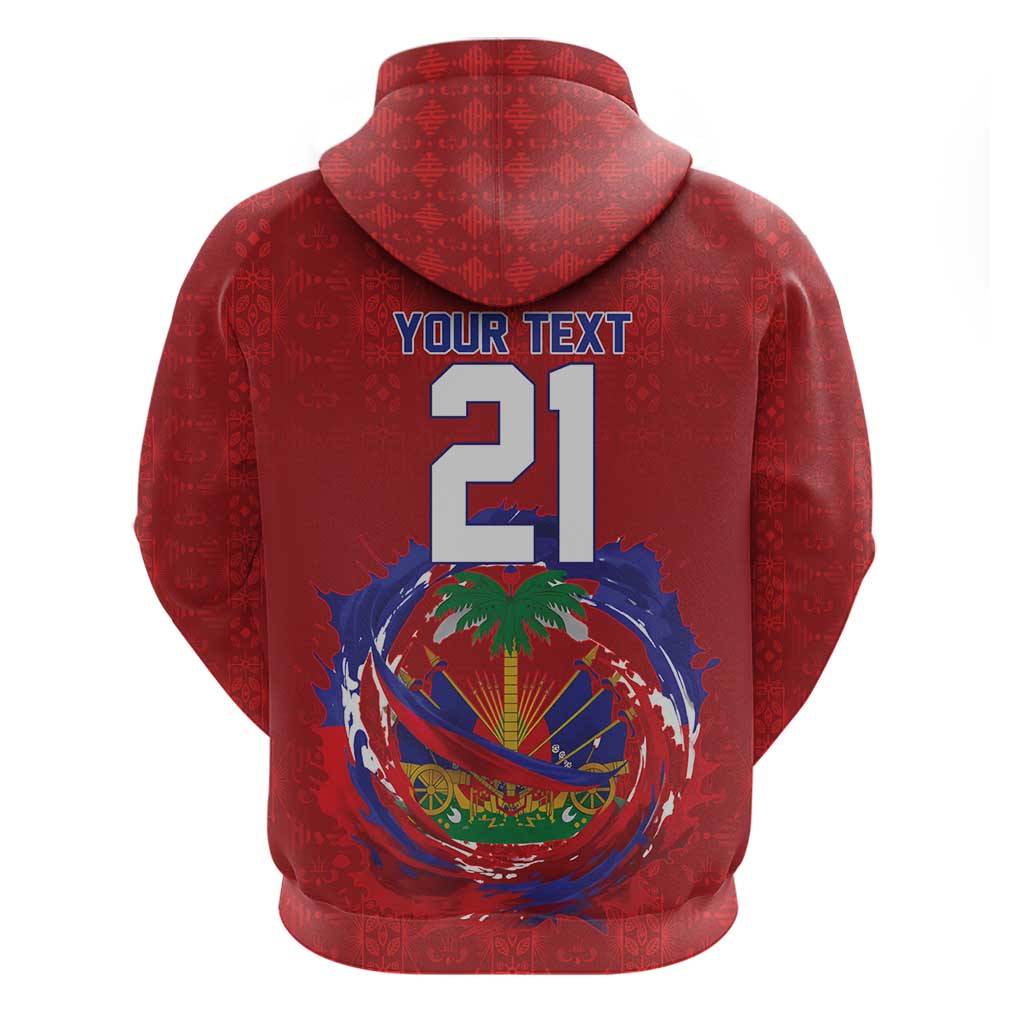 Custom Haiti Grenadye Alaso Hoodie Red Nou Retounen Anko 1974-2026 - Wonder Print Shop