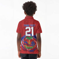 Custom Haiti Grenadye Alaso Kid Polo Shirt Red Nou Retounen Anko 1974-2026 - Wonder Print Shop