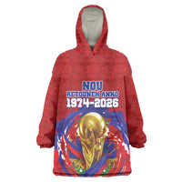 Custom Haiti Grenadye Alaso Kid Wearable Blanket Hoodie Red Nou Retounen Anko 1974-2026 - Wonder Print Shop
