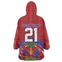 Custom Haiti Grenadye Alaso Kid Wearable Blanket Hoodie Red Nou Retounen Anko 1974-2026 - Wonder Print Shop