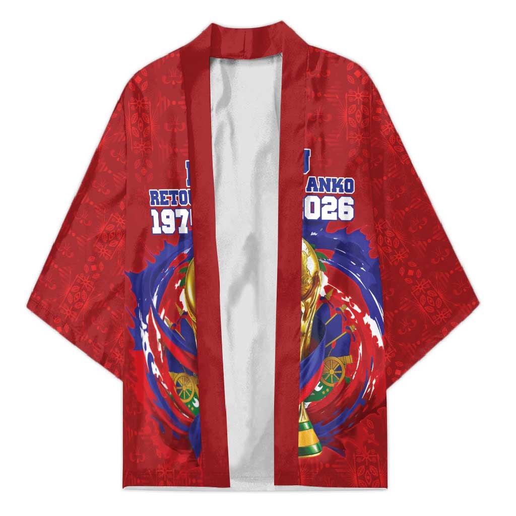 Custom Haiti Grenadye Alaso Kimono Red Nou Retounen Anko 1974-2026 - Wonder Print Shop