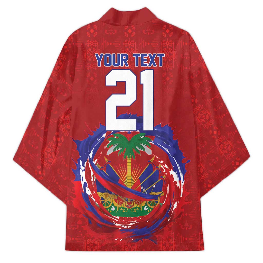 Custom Haiti Grenadye Alaso Kimono Red Nou Retounen Anko 1974-2026 - Wonder Print Shop