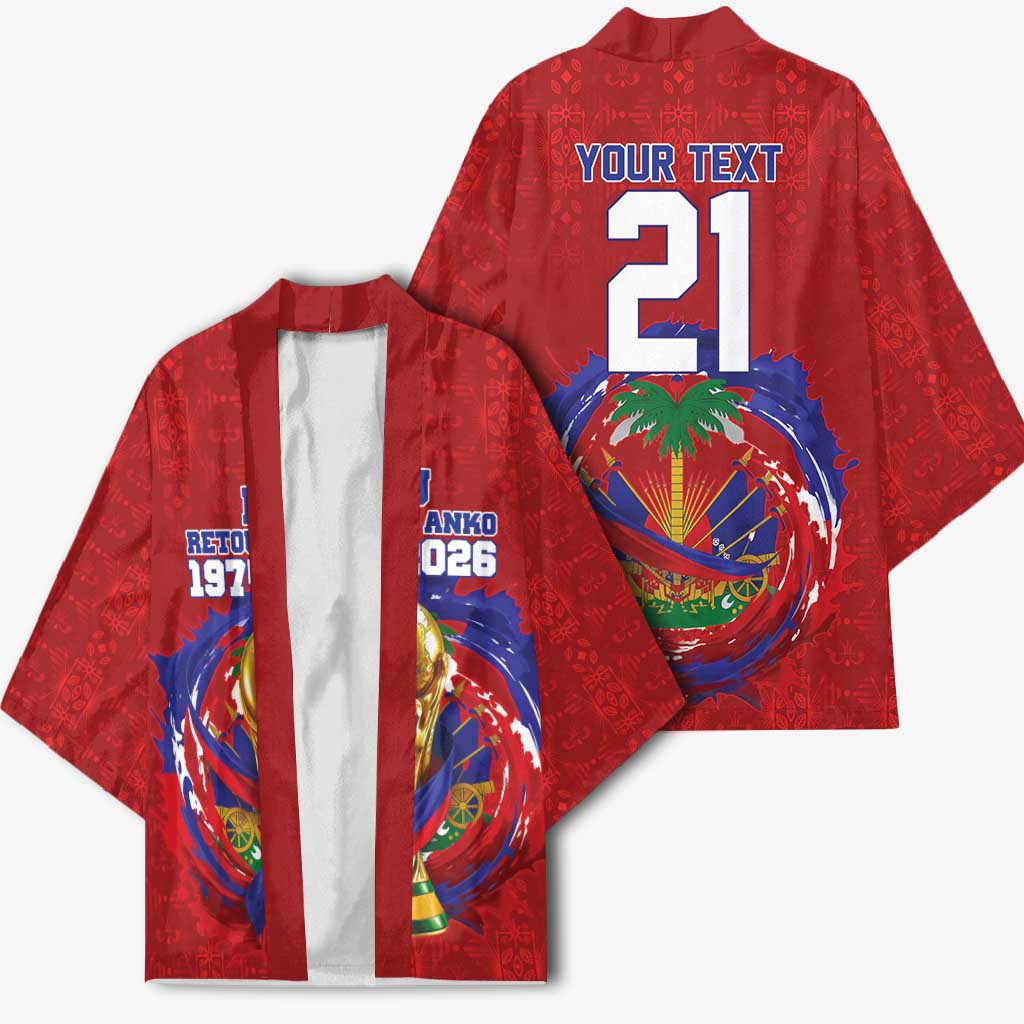 Custom Haiti Grenadye Alaso Kimono Red Nou Retounen Anko 1974-2026 - Wonder Print Shop