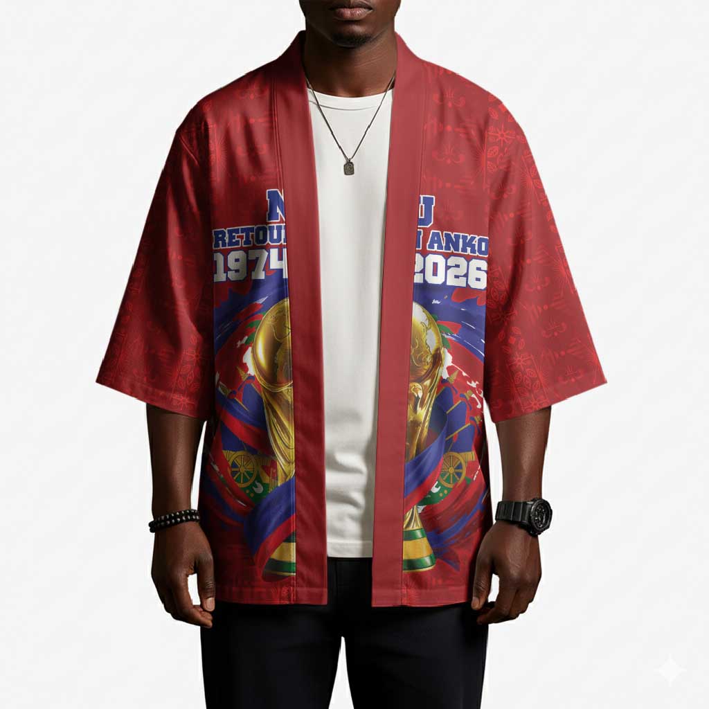 Custom Haiti Grenadye Alaso Kimono Red Nou Retounen Anko 1974-2026 - Wonder Print Shop