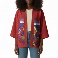 Custom Haiti Grenadye Alaso Kimono Red Nou Retounen Anko 1974-2026 - Wonder Print Shop
