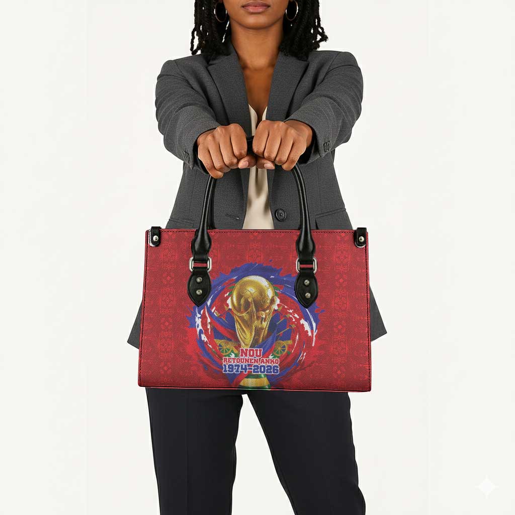 Haiti Grenadye Alaso Leather Bag Red Nou Retounen Anko 1974-2026 - Wonder Print Shop